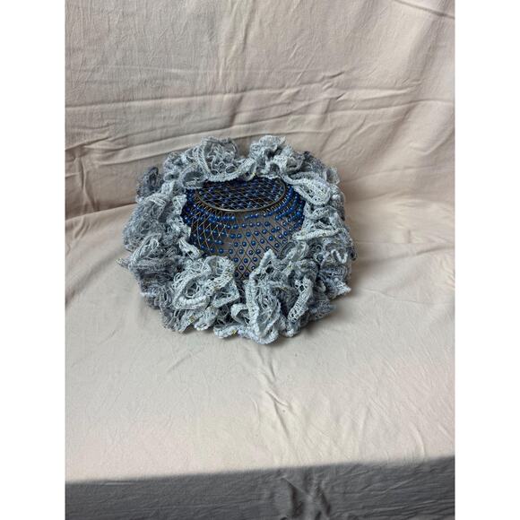 Flirty Ruffle Scarf Infinity scarf cowl neck scarf Frilly Scarf Crochet Handmade - Picture 5 of 9